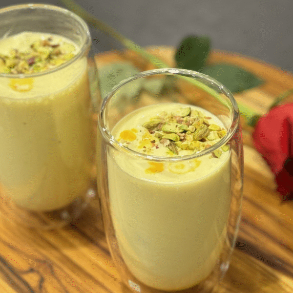 Kesar badam lassi