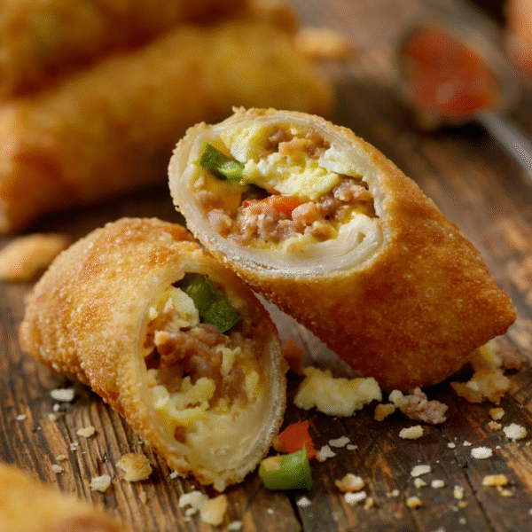 Egg + Chicken Cheese Roll