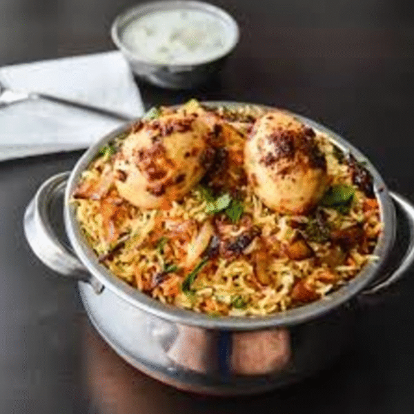 Egg Biryani + Raita