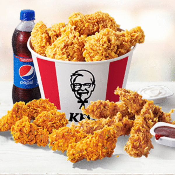 Fried Chicken Bucket + 500 ml Cold Drinks